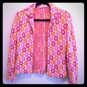 Fun flowered cloth blazer
